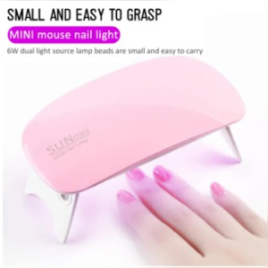Home 3 in 1 beauty kit: makeup mixer liquid + mini led nail dryer + eye pencil